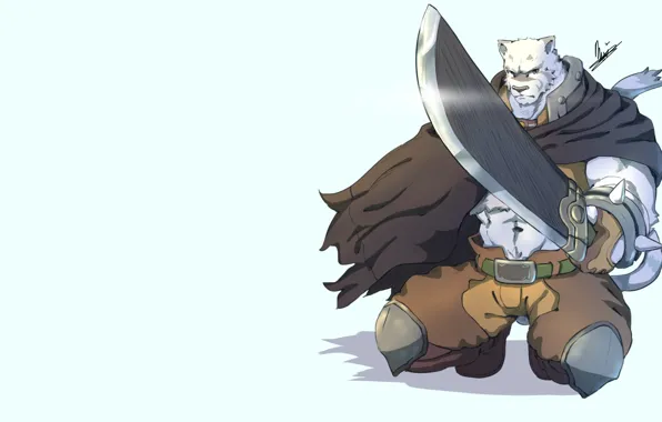 Sword, bear, weapon, anime, ken, blade, asian, manga