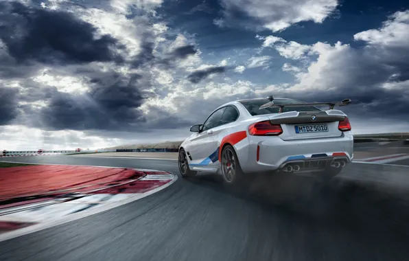 Rear view, racing track, 2018, Competition, M Performance, BMW M2