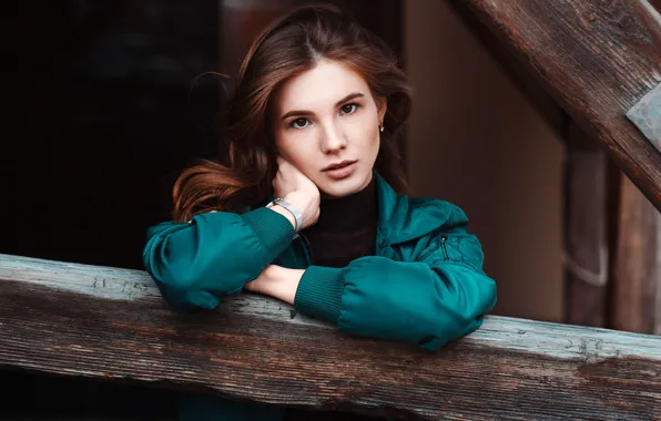 Picture look, pose, model, portrait, makeup, jacket, hairstyle, brown hair