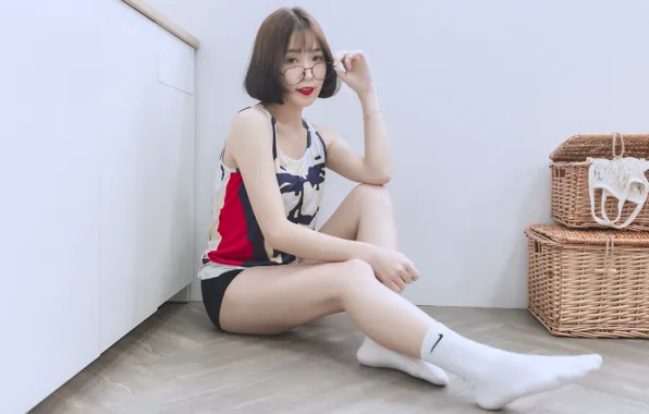 Picture girl, pose, Asian