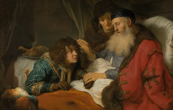 Picture, religion, mythology, Isaac Blesses Jacob, Govert Flinck