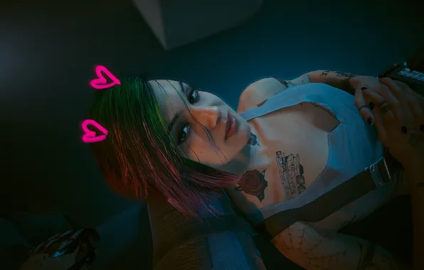 Game, Cyberpunk 2077, Screenshot, Judy Alvarez, Judy Alvarez