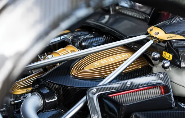 Picture Pagani, To huayr, engine, Pagani Huayra Roadster