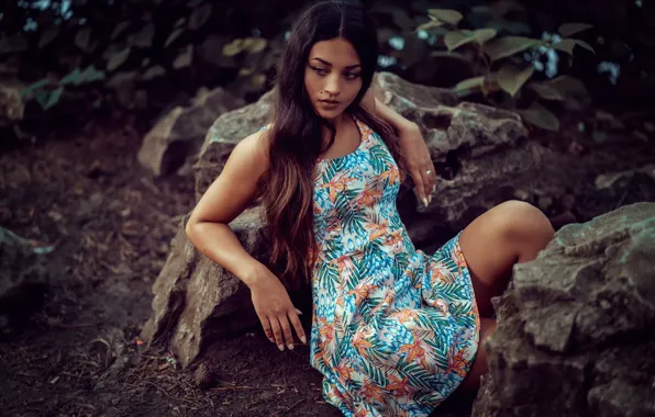 Picture dress, mole, legs, sponge, Laura Göcht