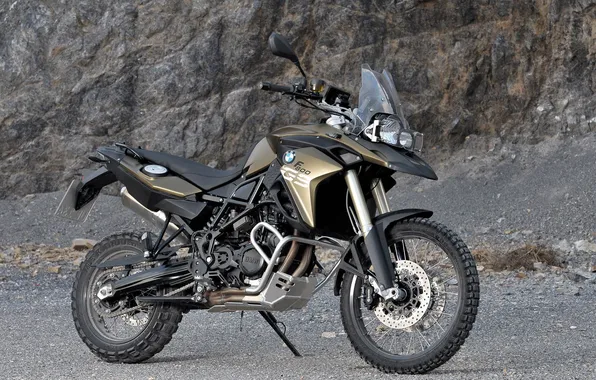 Picture rock, BMW, Motorcycle, gravel, F800 GS2