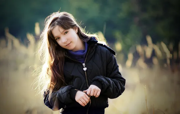 Picture look, portrait, jacket, bokeh