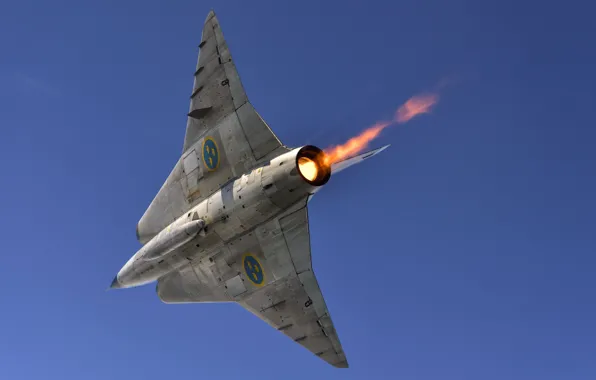 Fighter, Flame, The fast and the furious, You CAN, Swedish air force, Can 35 Draken