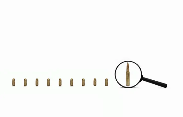 Background, cartridges, magnifier