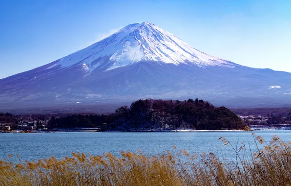 Picture landscape, mountain, the volcano, Japan, Fuji