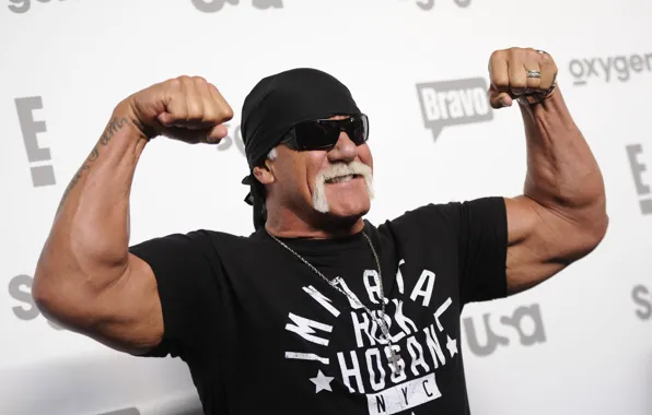 Mustache, pose, tattoo, glasses, Hulk Hogan, actor, actor, photoshoot