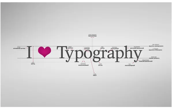 Typography, label, I love typography