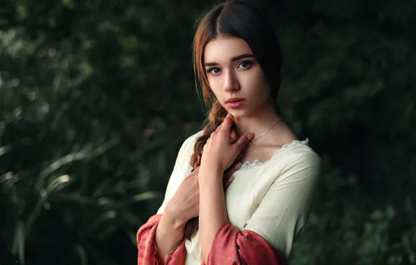 Light, girl, Julia, beautiful, portrait, natural, Maks Kuzin