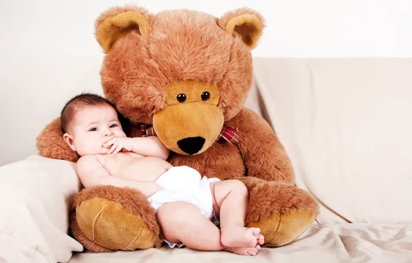 Toy, baby, bear, plush, baby