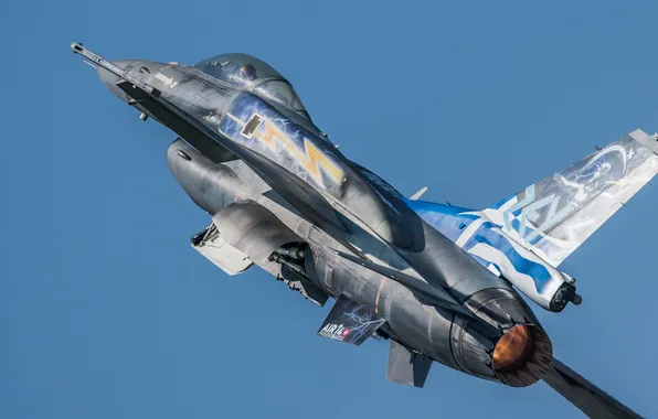 Picture flight, fighter, F-16, Fighting Falcon, multipurpose