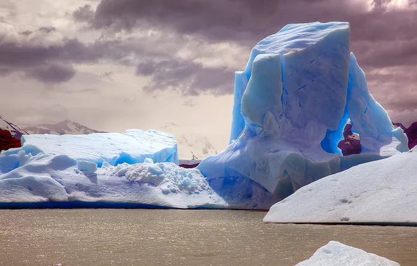Nature, glacier, iceberg