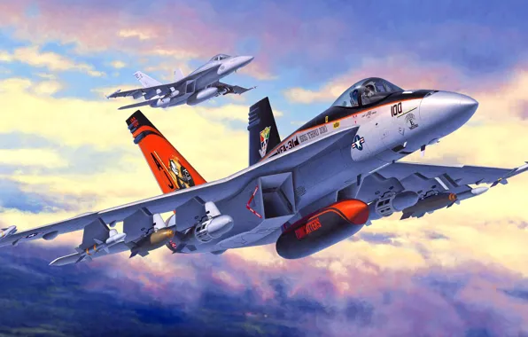 Boeing, Super Hornet, McDonnell Douglas, F/A-18E, American carrier-based fighter-bomber