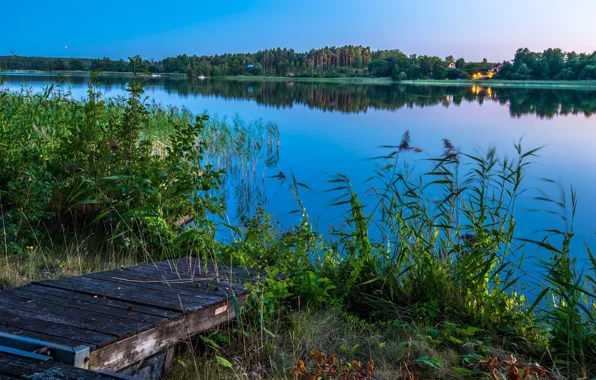 The sky, Lake, Landscape