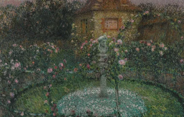 Picture landscape, picture, Henry Le Sedane Products, Henri Le Sidane, Pavilion. Of gerberoy is