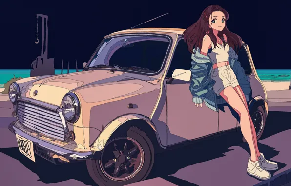 Picture machine, girl, smile