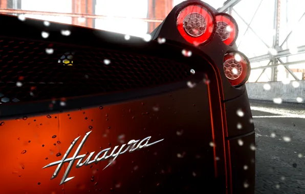 Pagani, game, night, To huayr, super car, the crew, chuva