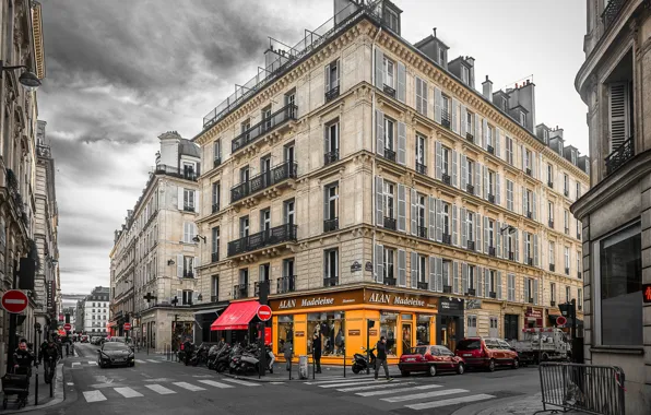 Picture street, France, Paris, the building, Paris, France, street