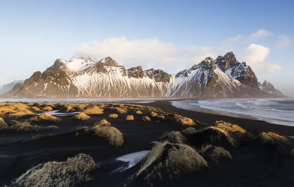 Picture mountains, Iceland, Vestrahorn