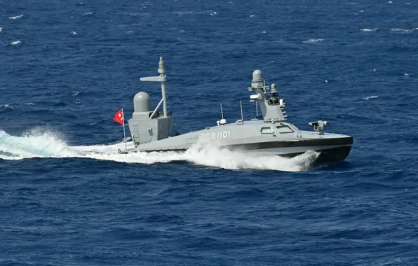 Exercises, Turkish Navy, unmanned boat