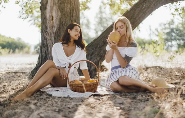 Picture nature, girls, beautiful, pair, two girls, Buyanskyy Dmytro, Dmitry Buyansky, Buyanskyy Photography