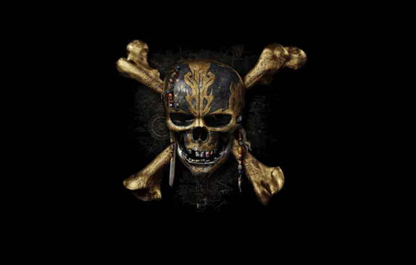 Picture Johnny Depp, cinema, sake, logo, fantasy, Disney, pirate, dead