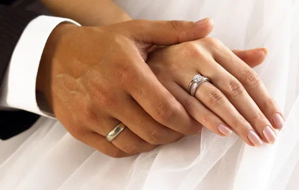 Ring, hands, lovers, wedding, rings