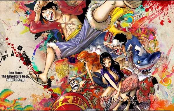Picture anime, anime, one piece, snyp art