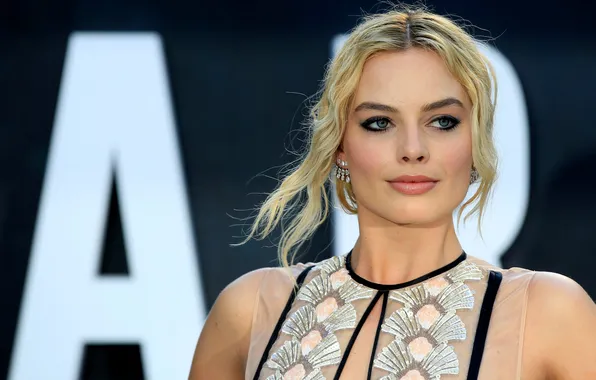 Portrait, blonde, beauty, Margot Robbie, Margot Robbie