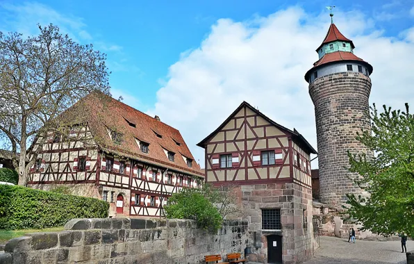 Picture castle, Germany, Bayern, architecture, Germany, Bavaria, castle, Nuremberg