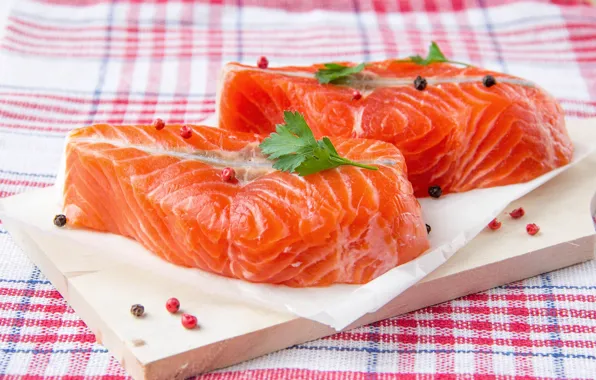 Greens, fish, Fish, seafood, spices, spice, Food, Seafoods