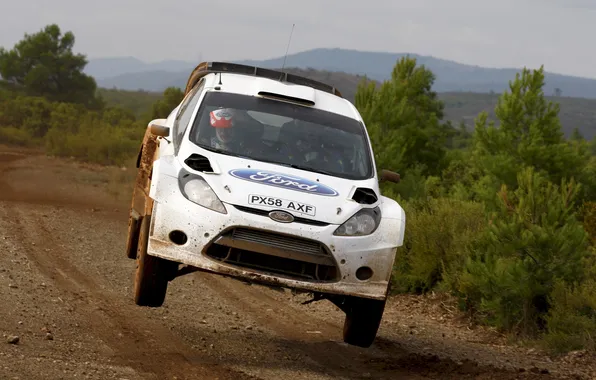 Picture Ford, White, Sport, Ford, rally, WRC, Rally, Fiesta