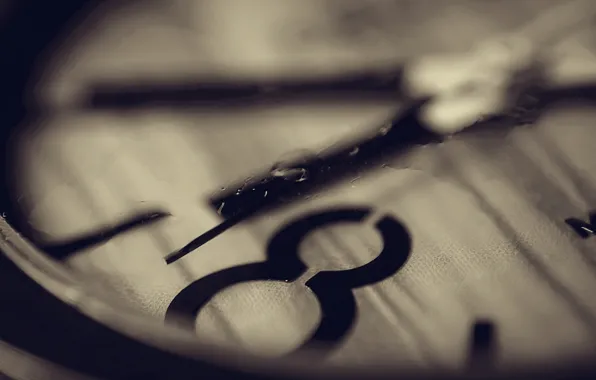 Water, drops, time, arrows, watch, eight