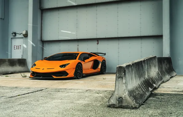 Lamborghini, Orange, Aventador, Superveloce, LP750-4