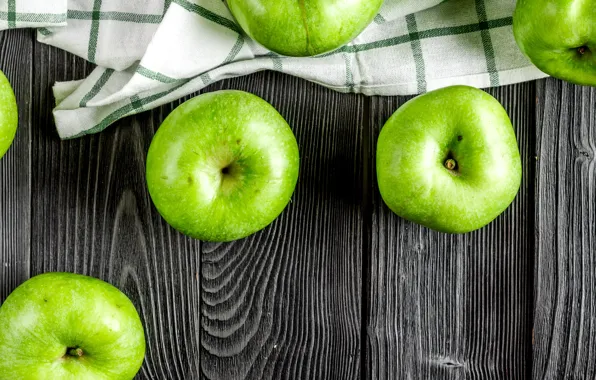 Green, apples, fruit, vitamins