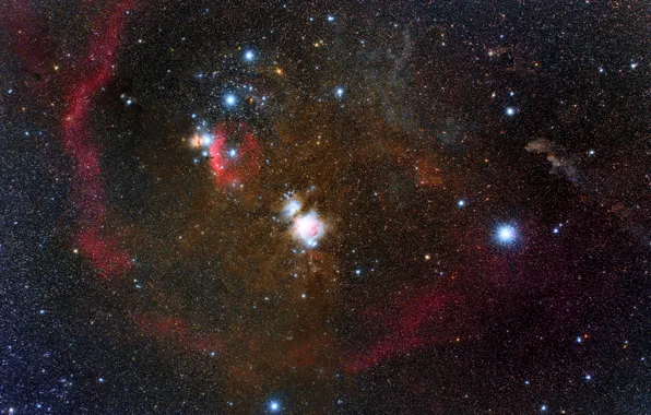Nebula, Orion, in the constellation, Barnard's Loop, emission