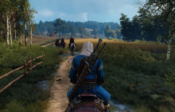 Picture Geralt of Rivia, The Witcher 3 Wild Hunt, Roach