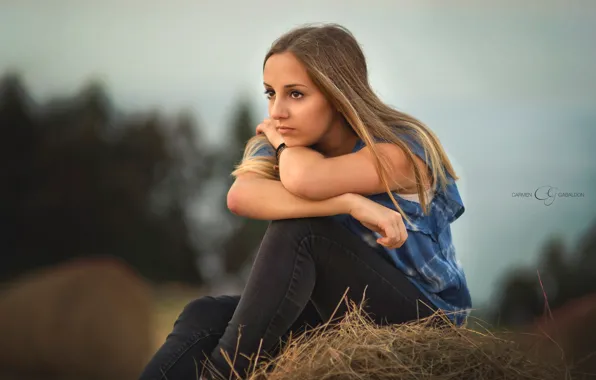 Picture look, girl, mood, bokeh