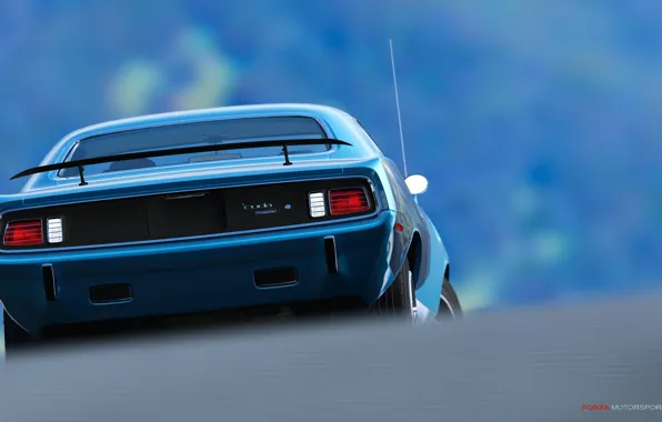 Picture ass, lights, Antena, spoiler, muscle car, muscle car, plymouth, cuda