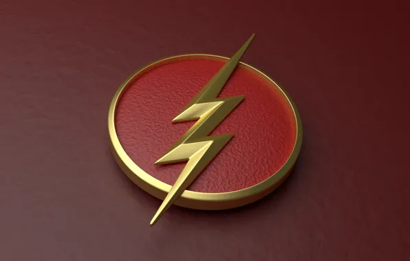 Wallpaper red, logo, lightning, symbol, comics, serial, television