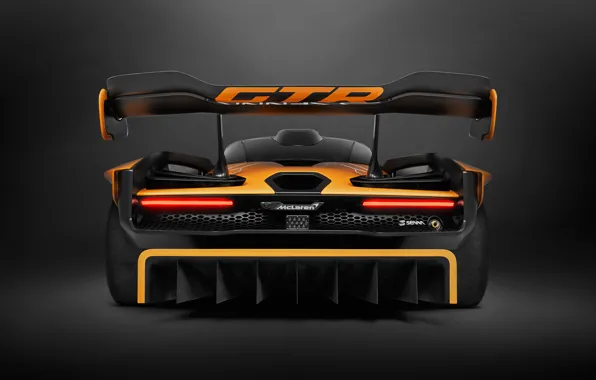 Concept, McLaren, GTR, racing car, rear view, 2018, Senna