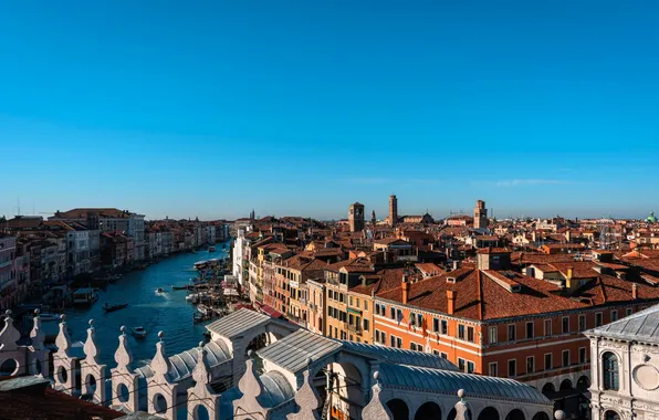 The sky, building, home, Italy, panorama, Venice, channel, teeth