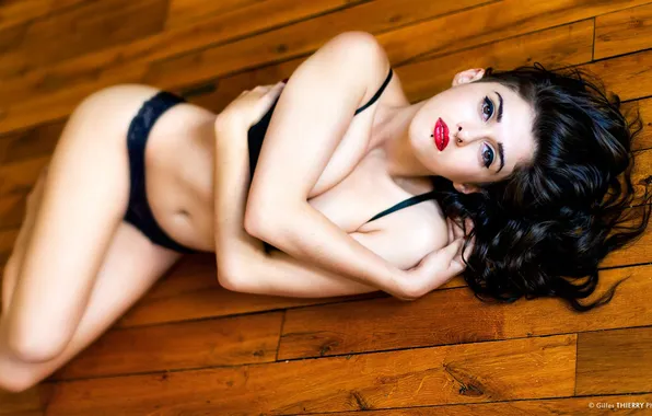 Look, sexy, pose, model, body, panties, hands, makeup