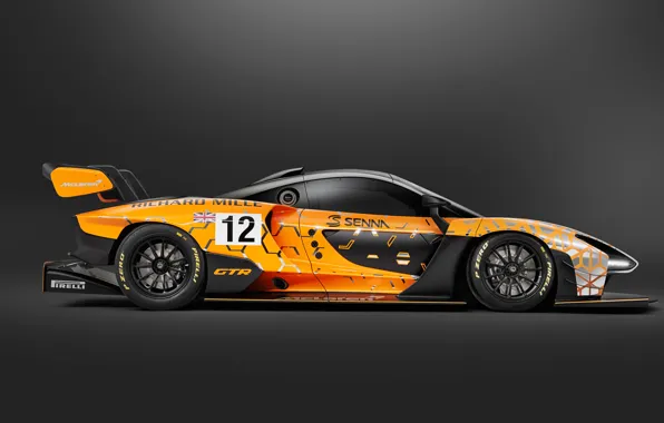 Concept, McLaren, GTR, racing car, side view, 2018, Senna