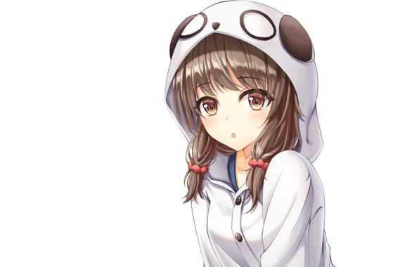 Girl, hood, white background, Seishun Yarou wa bunny girl Senpai no Yu Thigh