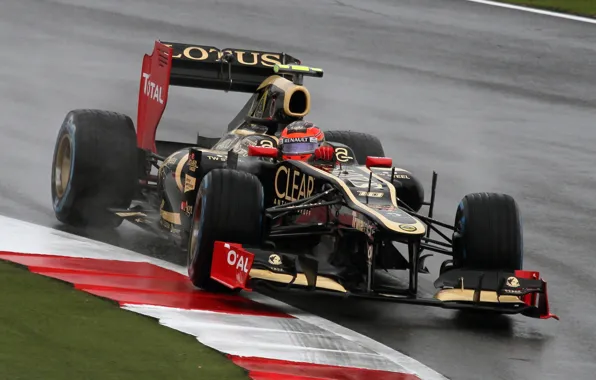 Picture Silverstone, Romain Grosjean, Lotus Renault 2