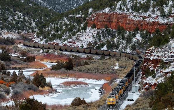 Picture nature, railroad, train